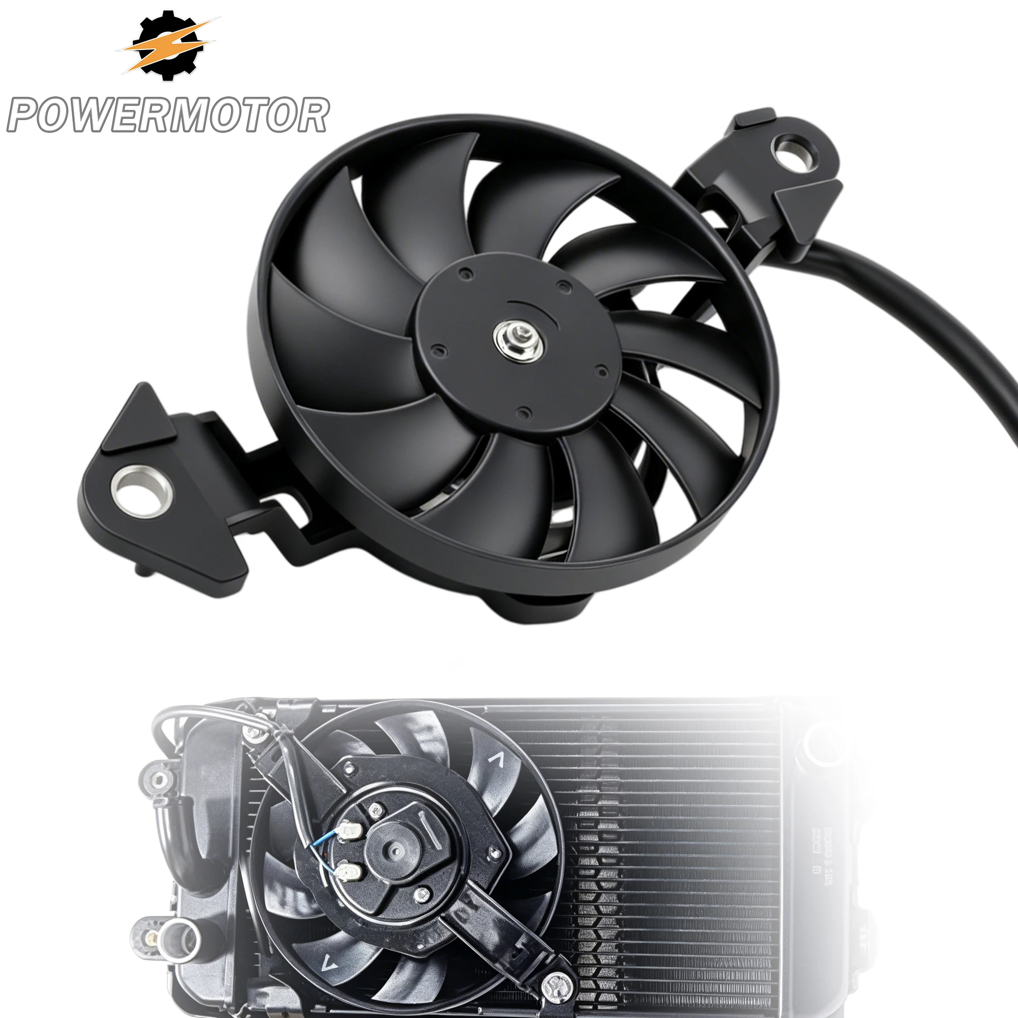 

12V Universal Motorcycle Cooling fan Oil Cooler For Honda Yamaha Suzuki KTM Kawasaki ATV DirtBike Engine Electric Radiator Parts