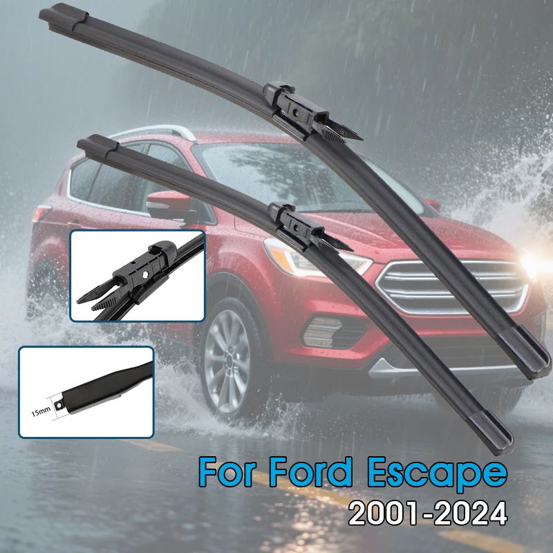 

Автомобильные щетки стеклоочистителя для Ford Escape MK1 MK2 ZH 2001-2024, лобовое стекло, щетки переднего окна, автомобильные аксессуары