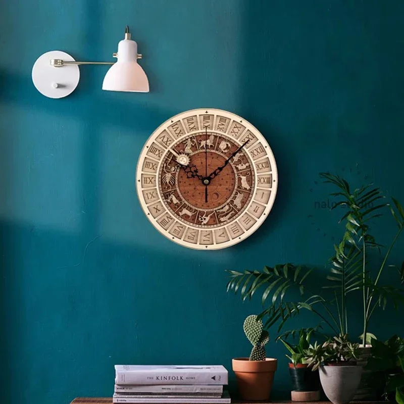 

Living Room Mechanism Clock Wall Nordic Big Size Silent Korean Interior Vintage Wall Watch Simple Orologio Da Parete Home Decor