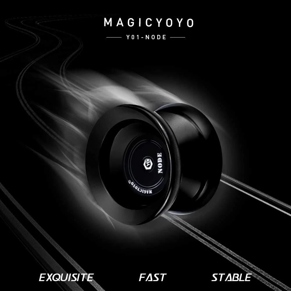 Magicyoyo-プロのyoyo01ノード、金属製アルミニウムyoyo、高度プレーヤー、優れた安定性、30% 睡眠時間と文字列