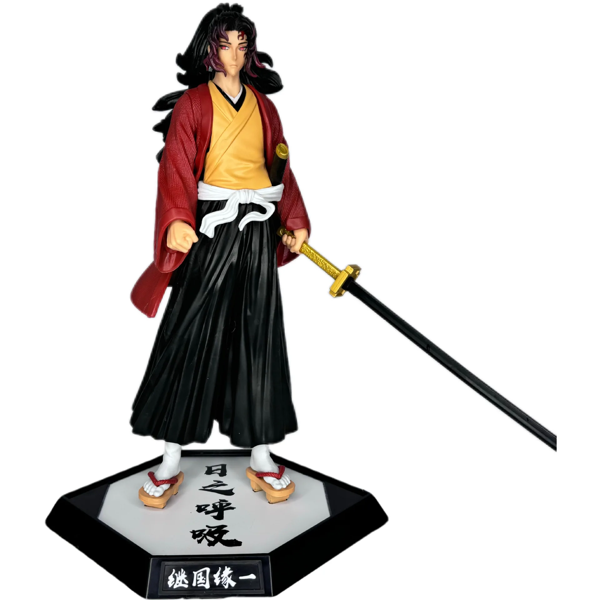 Demon Slayer Kimetsu no Yaiba Yoriichi Tsugikuni Statue Action Figurine Desk Collectible Anime Model Toys Figures Gift 30cm