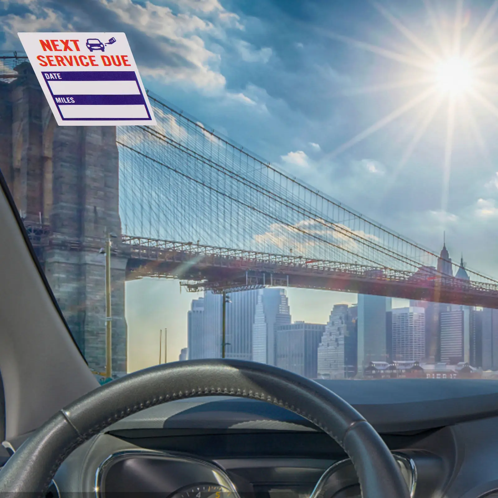 

Car Maintenance Labels Sticker Service Stickers Adhesive Oil Change Due Removable Changing Reminder Repairing