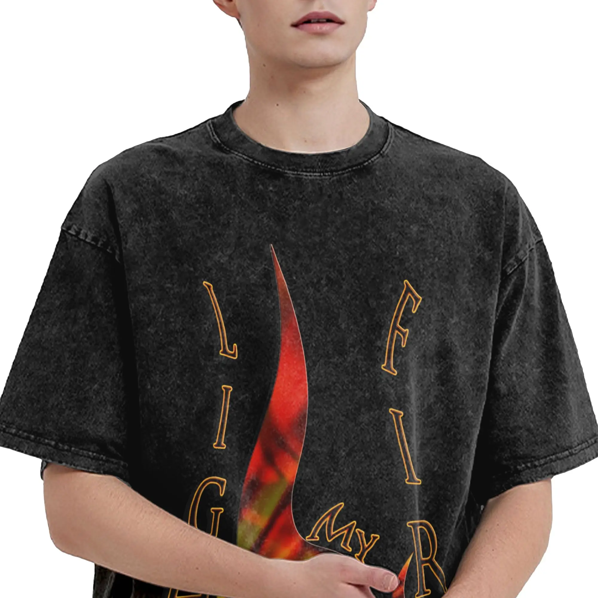 2026 My Fire Rebbe Nachman Washed Shirt Merch Oversize T-Shirts  for Men Women Tee