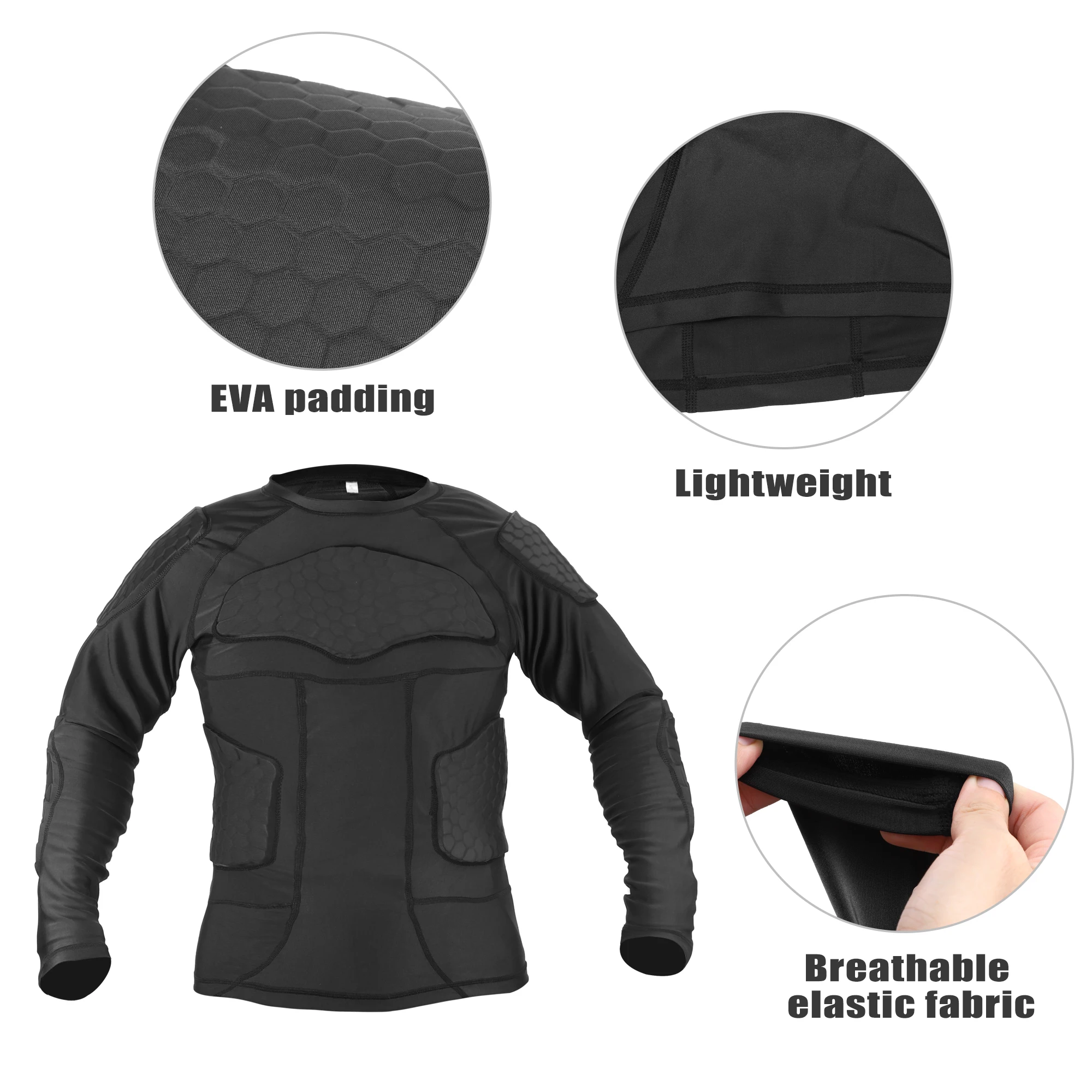 Motoforti Size M-2XL Motorcycle Riding Protective Full Body Armor Jacket Thorax Back Backbone Protector for Skateboarding Skiing