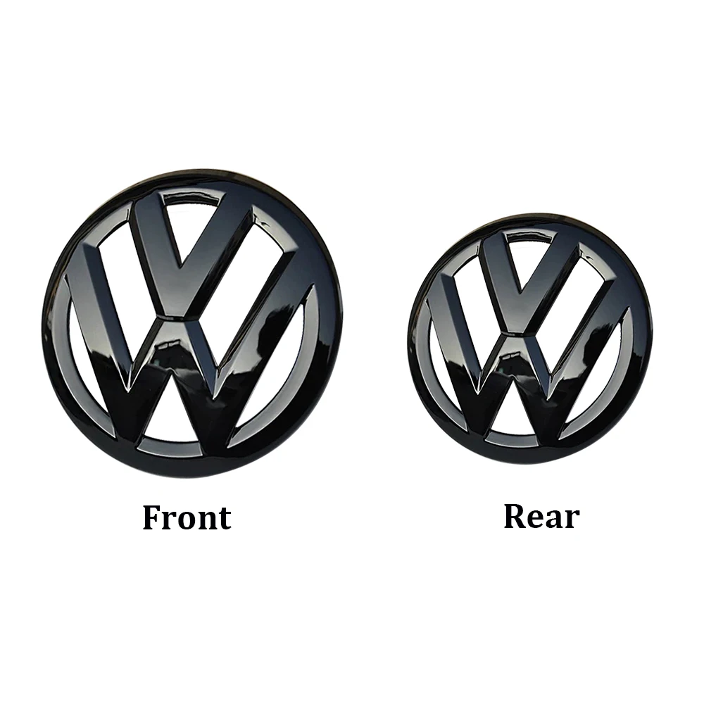 2 pcs 110mm 90mm Car Front Grill Badge Rear Trunk Lid Emblem Auto Logo For Volkswagen VW Scirocco 2009 2010 2011 2012 2013 2014