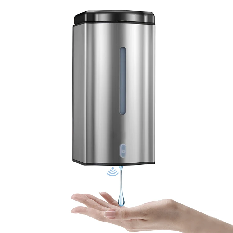 Stainless Steel Automatic Wall Mount touchless battery bathroom Soap Dispenser