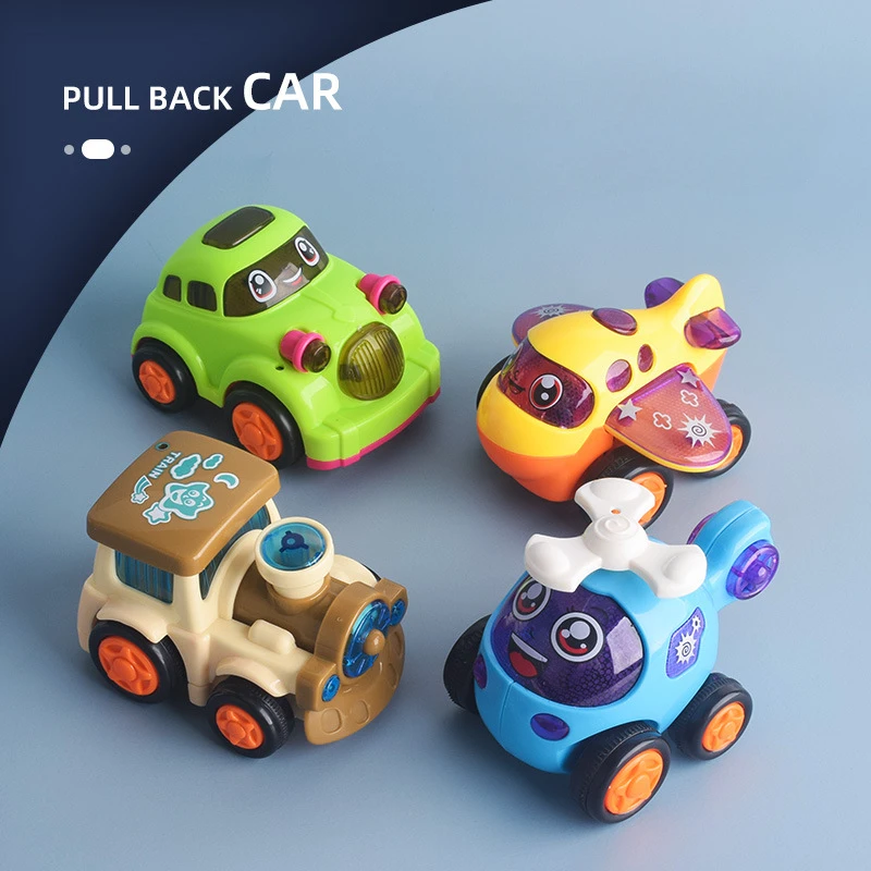 Baby Car Toys Cars Soft & Sturdy Pull Back Car Toys Mini Racing Car Kids Educational Toy for Children Boys Girl 1 2 3 4 5 Years