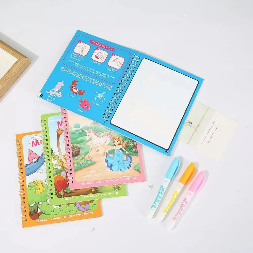 New Child education Reusable Coloring Book Magic Water Drawing Book Painting Drawing Toys Sensory Early Education Toys for Kids