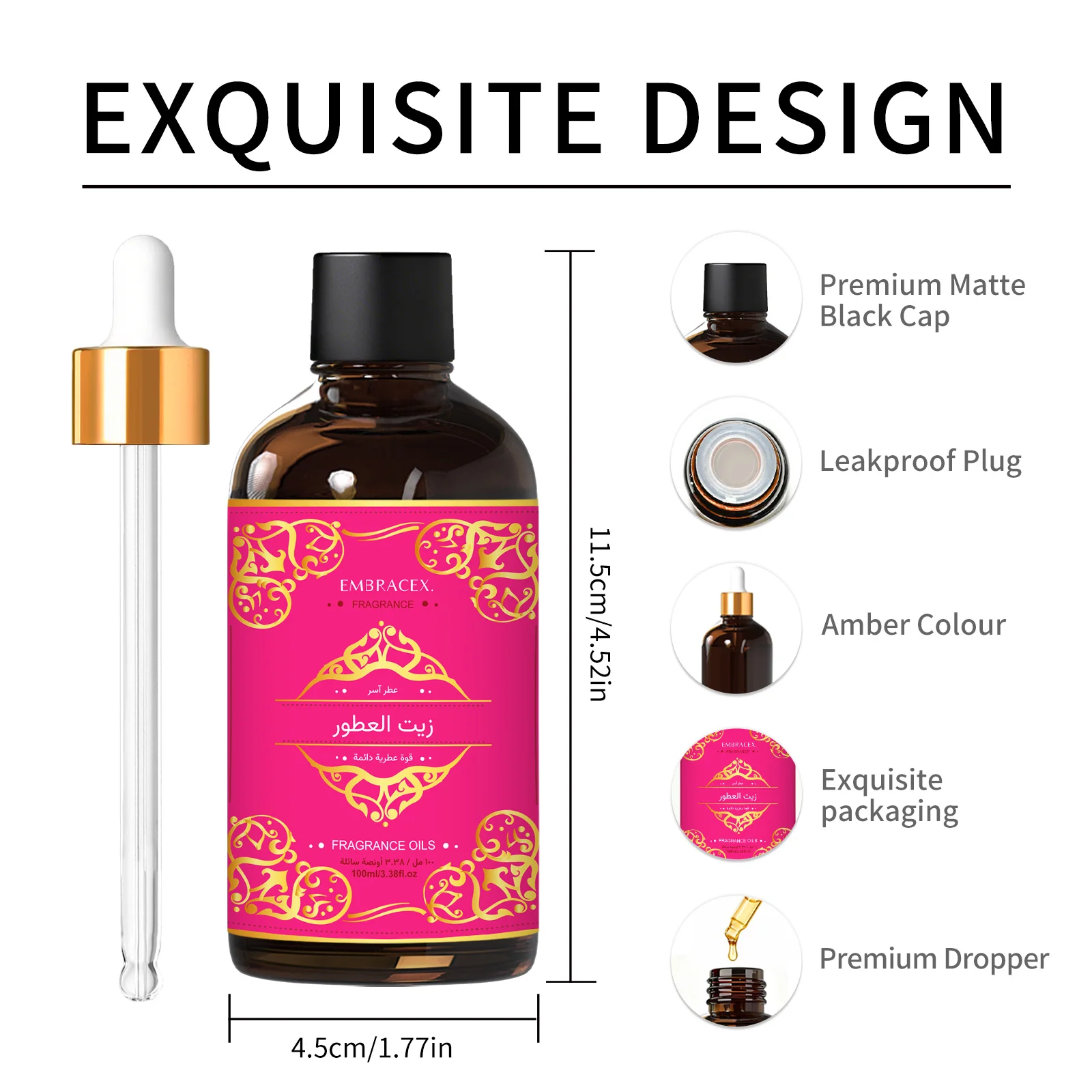 6 Type 100 ml Fragrance Oils زيت العطور Eid Al-Fitr شوكو فانيليا Long Lasting Scent Gift