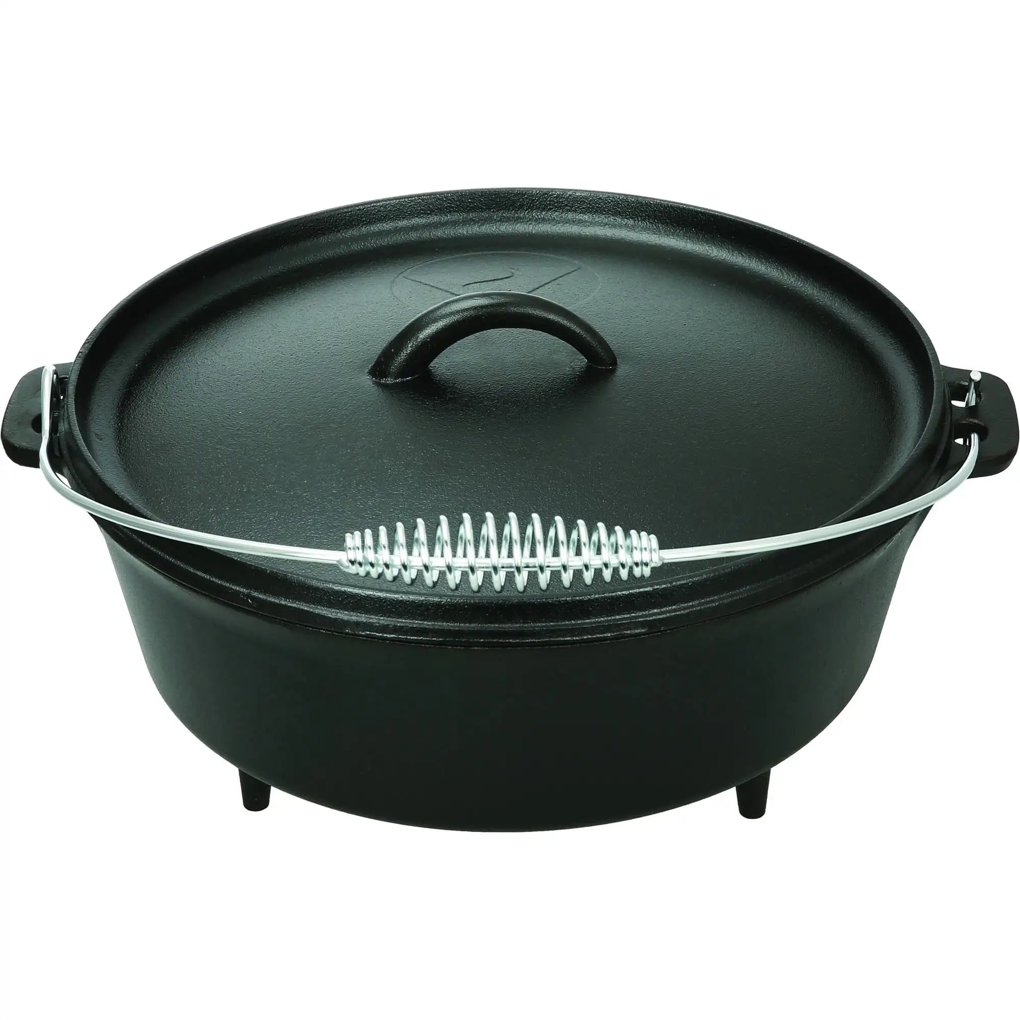 

Pre-Seasoned Nonstick Cast Iron Dutch Oven with Spiral Bail Handle