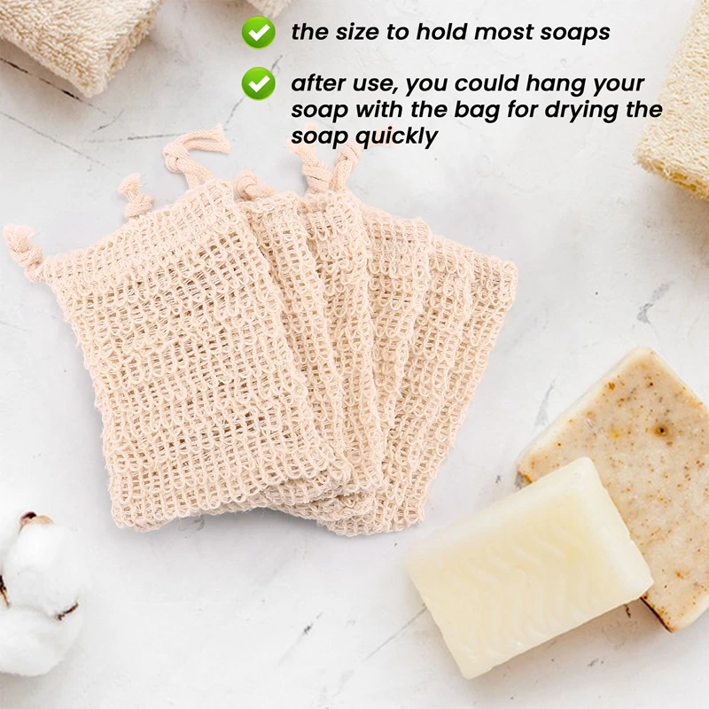 15 Packungen Seife zum Peeling von natürlichem Flachs seifen beutel