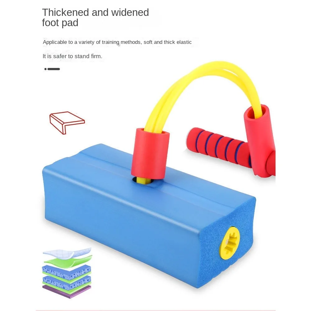 Crianças seguras pogo vara jumper salto sentido treinamento com sons estridentes crianças crescer mais alto equilíbrio brinquedo sapo saltando brinquedo