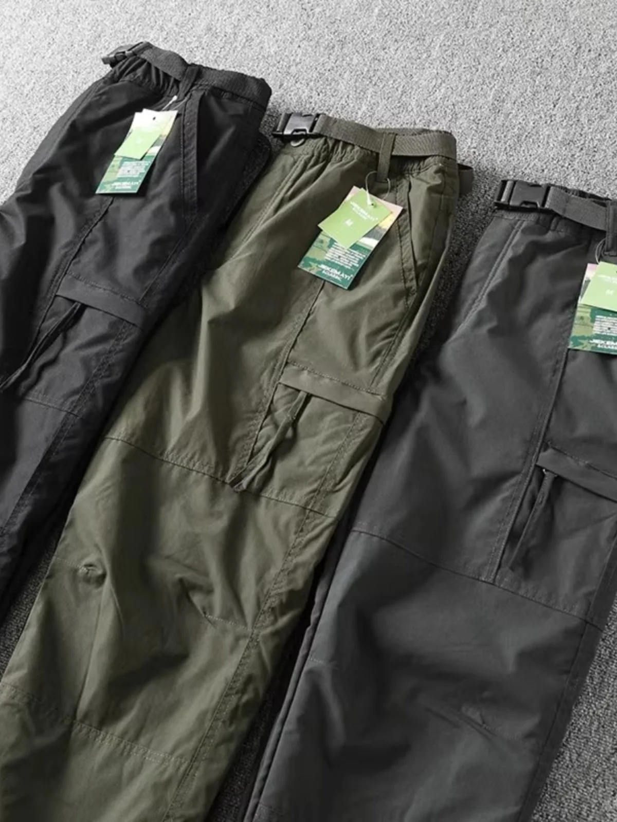 

American Sle Fce Lined Thi Tactical Workwear Pants Men's Autumn Winter Outdoor Mountain Climbing Faion High Street