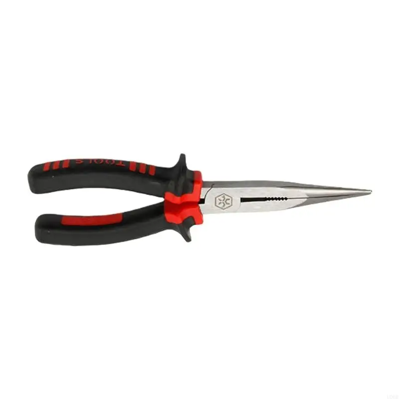 Compact 6/8Inch Needle Nose Pliers High Strength Steel Long Nose Pliers with Spring Loaded for Detailed Crafting Project