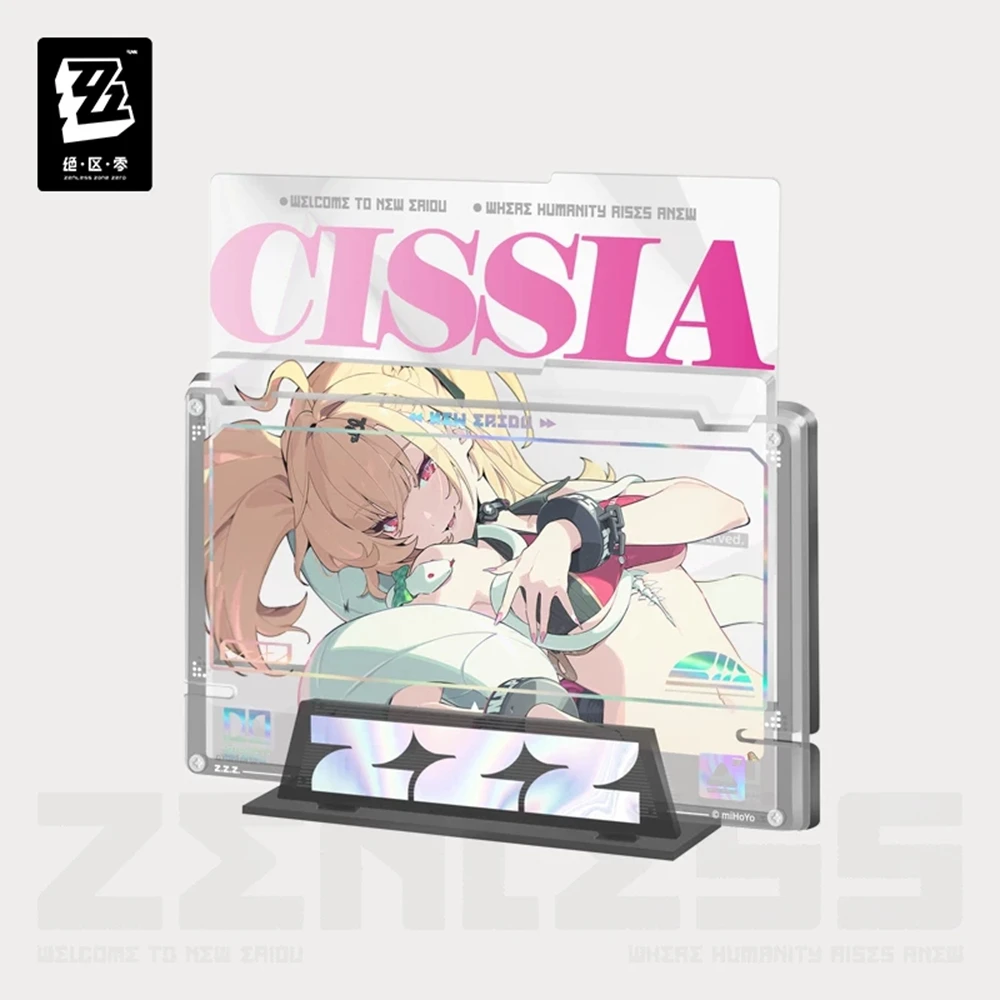 Official ZenlessZoneZero Genuine “Shadow and Painting” Series Fixed-Frame Acrylic Insert Set: Urban Order Department Figurine