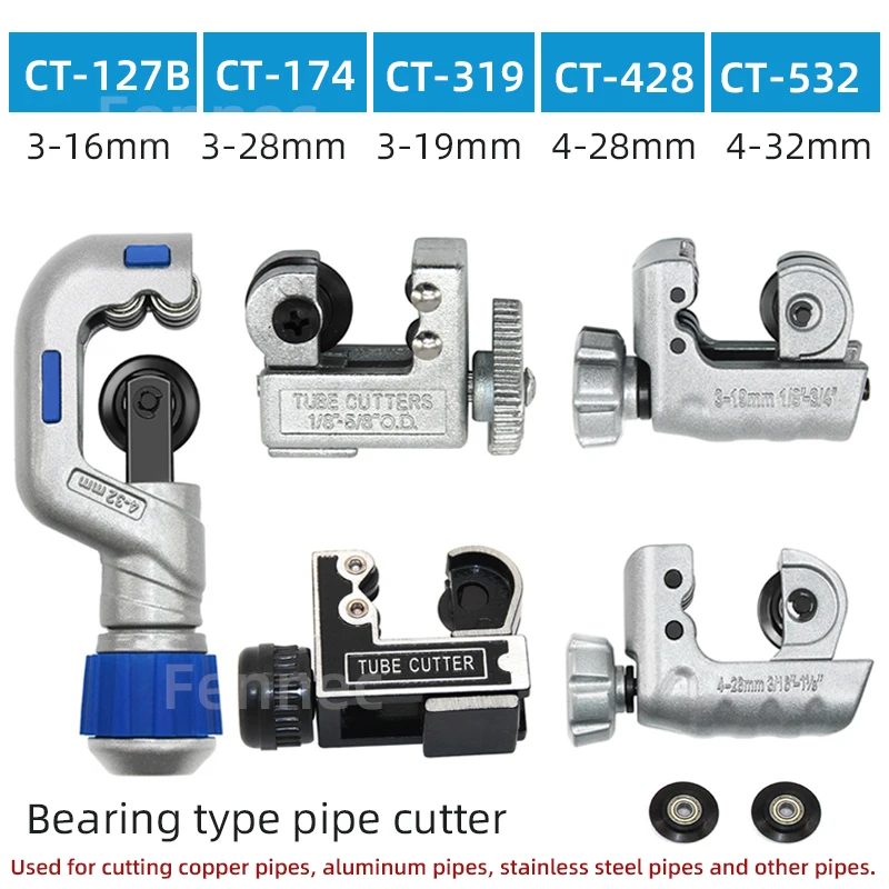 Bearing-type Pipe Cutter Rotary Manual Device Pvc Air Conditioning Copper Pipe Stainless Steel Corrugated Pipe Cutter Powerful