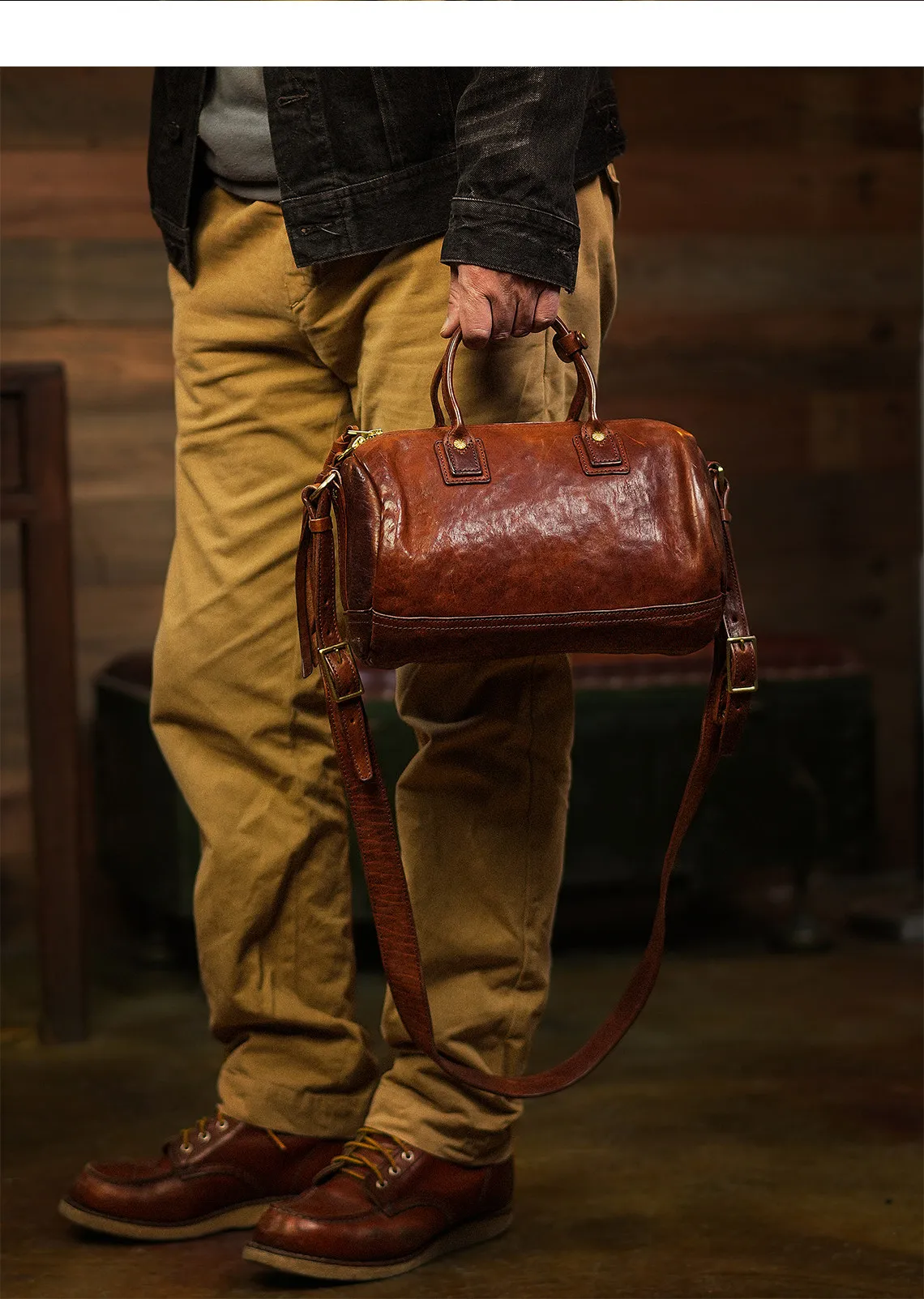PNDME einfache Vintage-Hochwertige Herrenhandtasche aus erstklassigem Rindsleder für Wochenend-, Alltags- und Partyzwecke, luxuriöse Echtleder-Umhängetasche – Detail 9