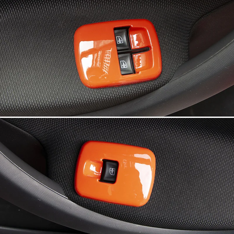Window Control Switch Panel Decoration Cover Car Stickers For Mercedes Smart 453 Fortwo Forfour Styling Interior Accessories