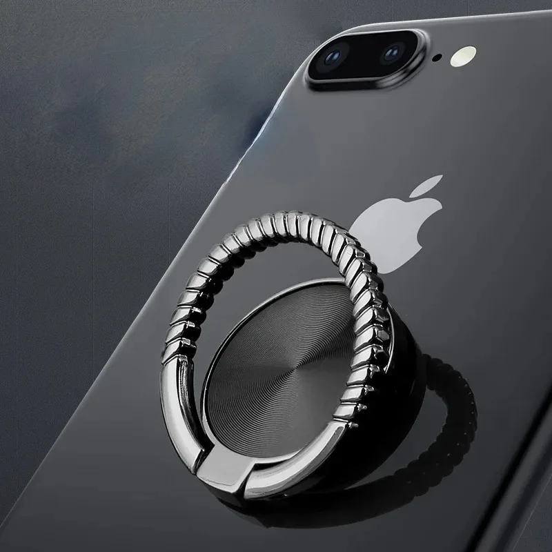 

Ultra-thin Metal CD Pattern 360°Rotation Phone Stand Mobile Phone Ring Buckle Magnetic Car Mobile Phone Bracket for IPhone 12 11
