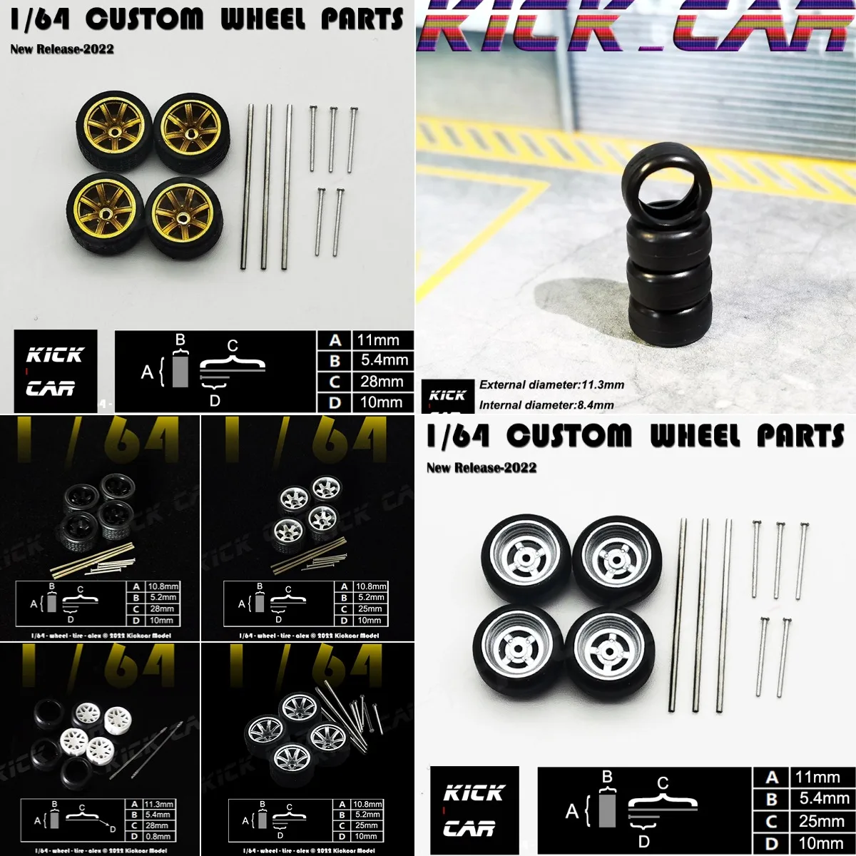 

1/64 колеса для горячих колес с резиновой шиной, одинарный вал, литая под давлением модель автомобиля, модифицированные детали, спортивный автомобиль, игрушки Tomica Mini GT