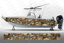 Camouflage stripe graphic Sticker Vinyl Boat Pontoon Deck Boat Fishing Self Adhesive Decorative Boat Decal Sticker