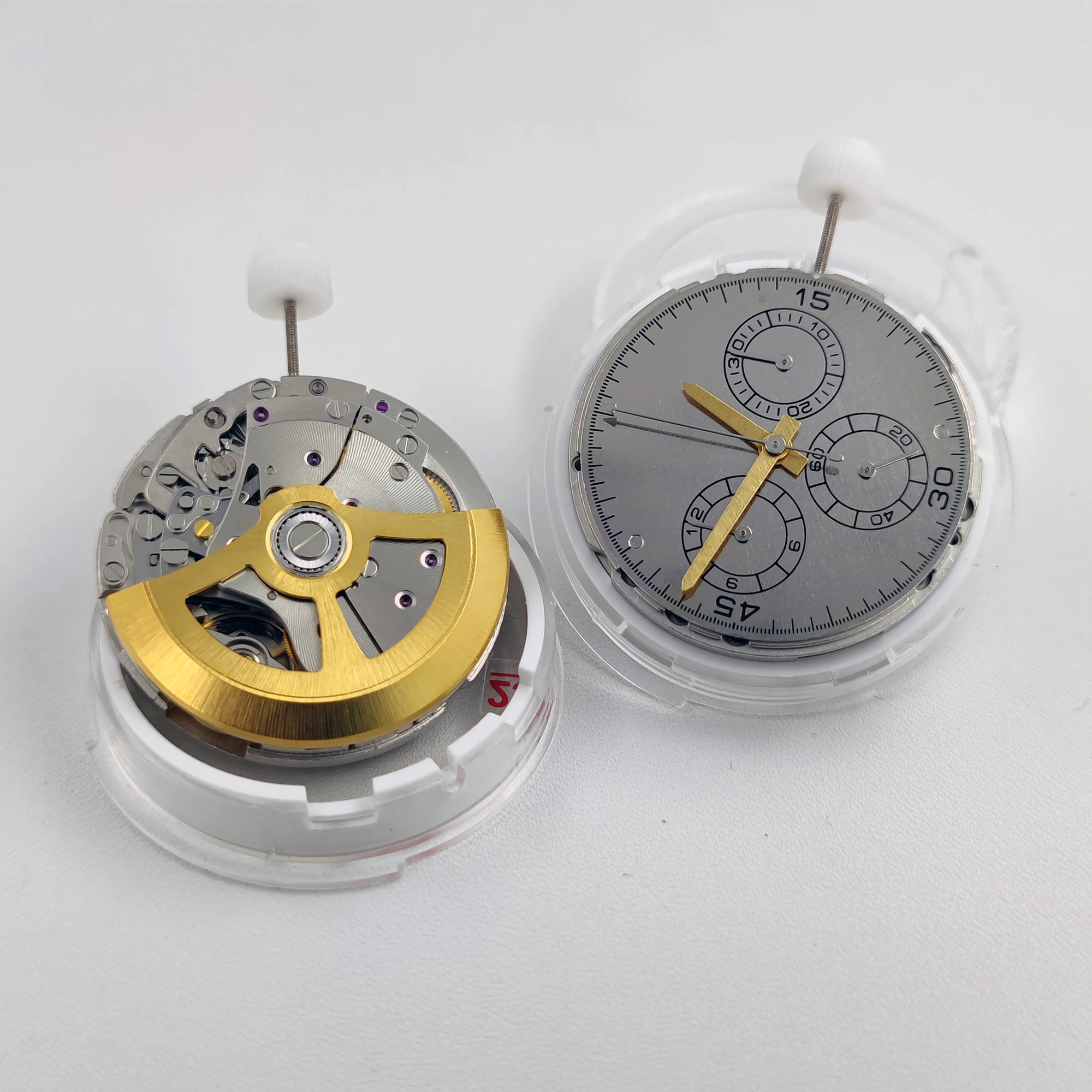 New Dandong 7750 Mechanical Movement 6-hands No calendar Shanghai 7750 Movement Watch Modification Movement Replace Parts view 6