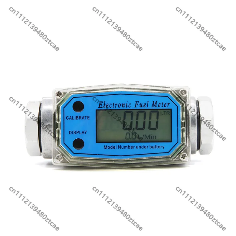 1 Inch DN25 High Precision Electronic Fuel Meter, Aluminum Housing with Display. Suitable for water