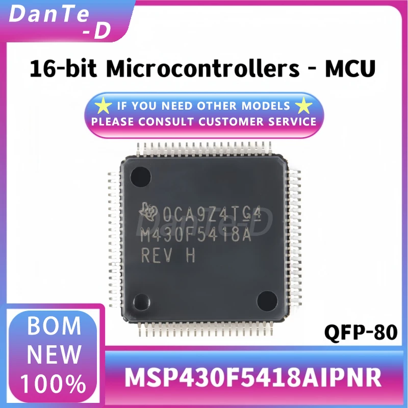 MSP430F5418AIPNR LQFP-80 16-bit mixed signal microcontroller-MCU new original authentic