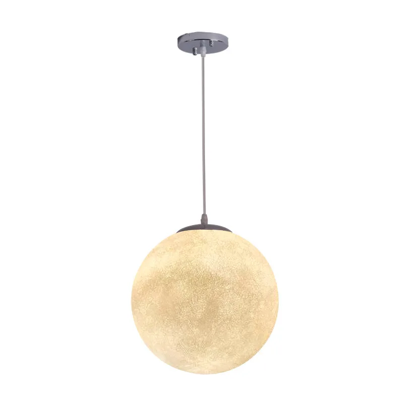 

Large Nordic spherical restaurant solar charging outdoor waterproof floor lamp moon pendant light