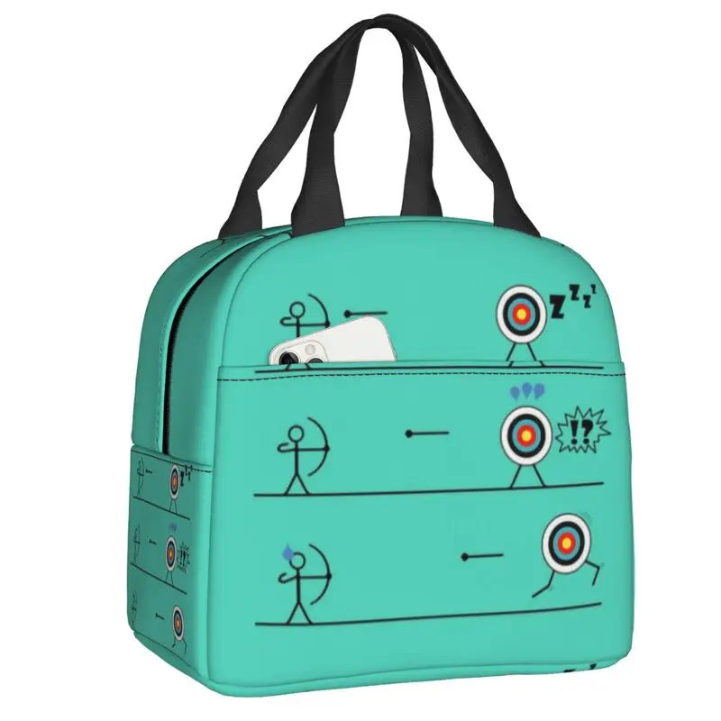 Darts Board Insulated Lunch Bags for Women Arrow Archery Target Darts Board Portable Cooler Thermal Food Lunch Box School