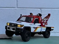 Semi-trailer Short Trailer Off-road Vehicle Conversion Rescue Trailer Kit for RC Vehicles MN-82