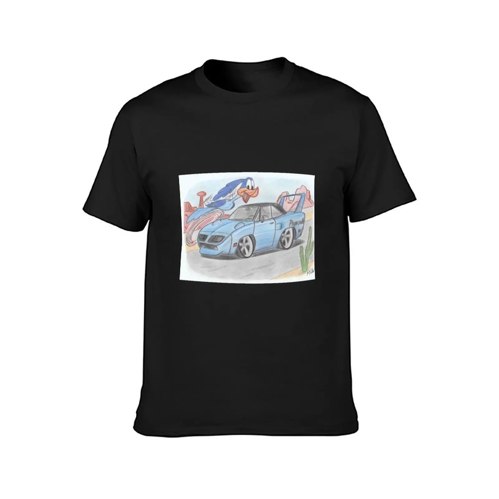 The Plymouth roadrunner T-Shirt summer clothes graphics blanks T-shirts for men cotton