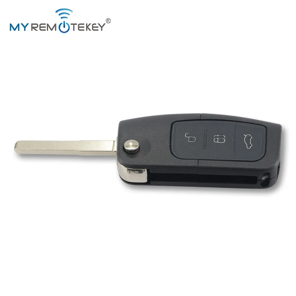 3M5T15K601AB flip remote key 3 button HU101 434Mhz 4D63 / 4D60 chip for Ford Focus 3M5T-15K601-AB