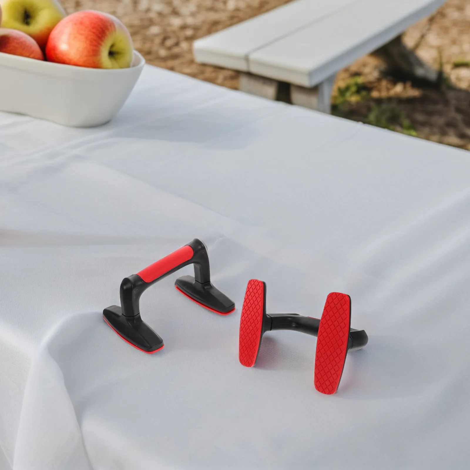 2Pcs Push Up Stands Ergonomic H-Shaped Push Up Handles for Home Gym Floor Exercise Strength Training Fitness Equipment