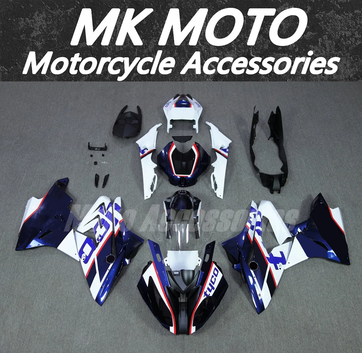 

Motorcycle Fairings Kit Fit For S1000rr 2017 2018 Bodywork Set High Quality ABS Injection New Dark Blue Black White Tyco