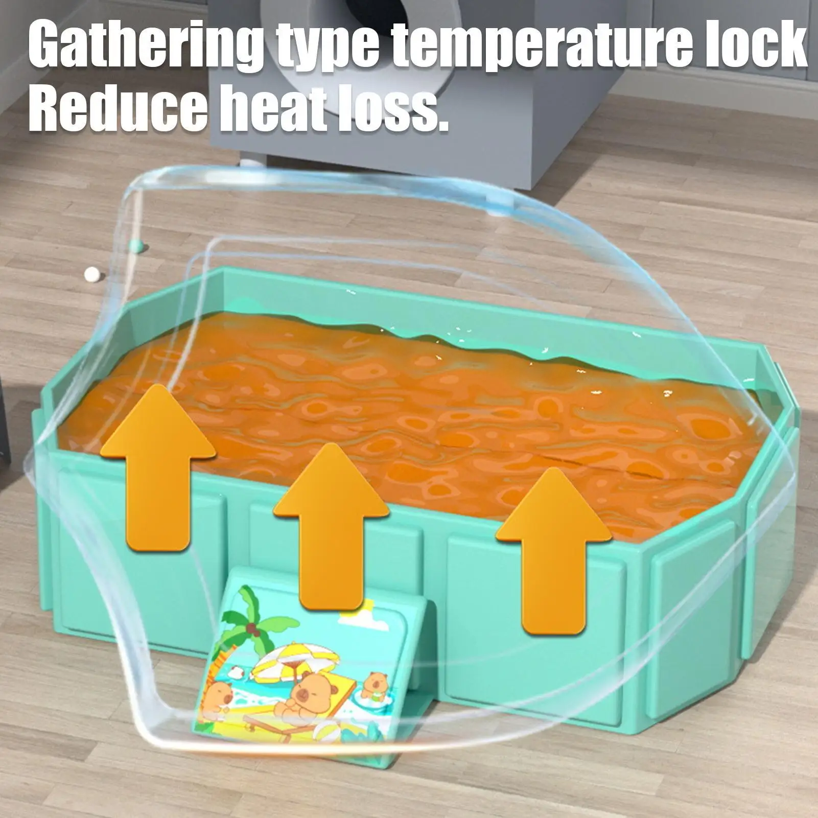 

Folding Kids Bath Tub Anti-Slip Shower Basin For Bathroom Daycare Travel Nursery 0-8 Years Old Toddler Bathing Tubs