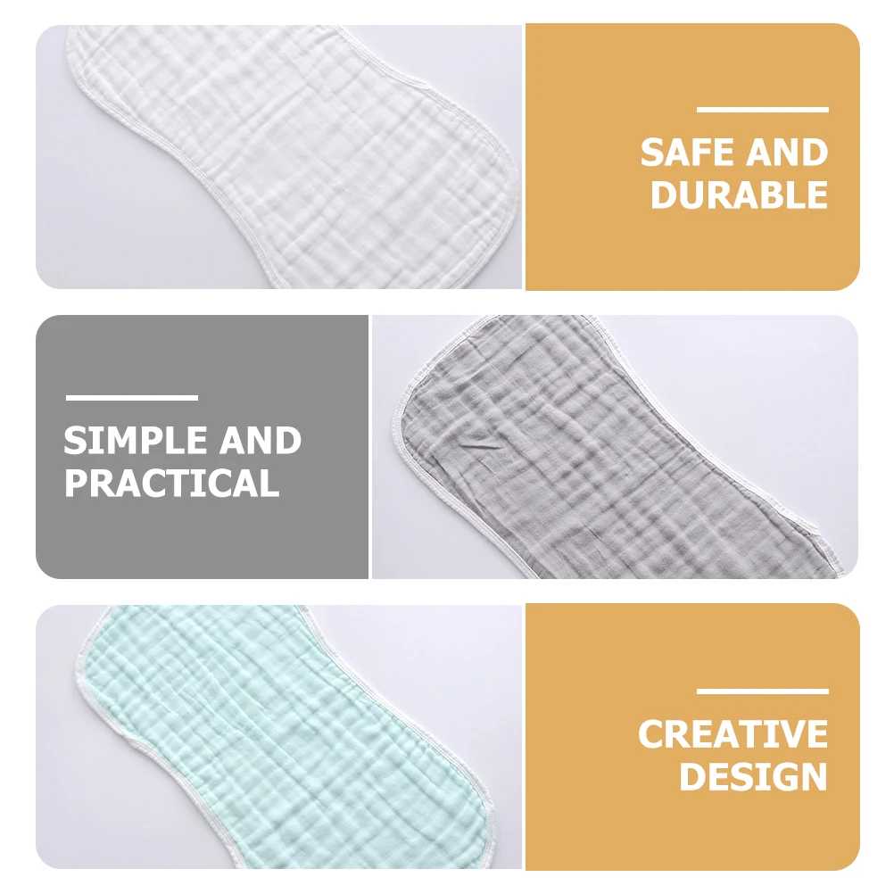 

5 Pcs Shoulder Pad Infant Burp Cloth Washcloth Burbing Blanket Towels Newborn Cloths Cotton Toddler