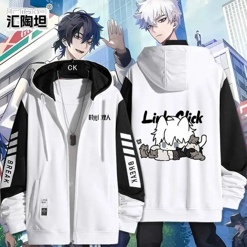 

2025 New LINK CLICK Lucas Charles Costum Long Sleeve Print Zipper Hoodie Women Men Fashionhooded Costumescouple Jacket