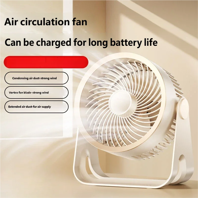 HOMEFISH Quiet USB Desktop Fan - Small Air Circulation Office Fan for Student Use with Charging Feature image 2