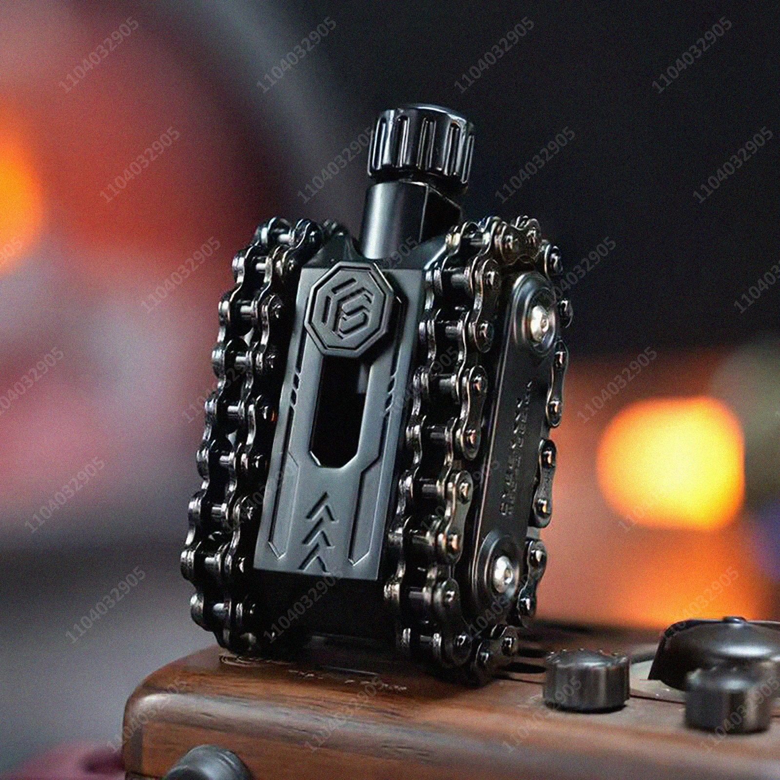 EDC Tank Fidget Toy Gear Chain Fidget Spinner Rotor & Magnetic Slider with Tactile Clicks for Stress Relief Gadget Boys Gifts