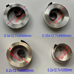 5 Different Wires 12.7mm Width Constant Force Springs  Drilling and Milling Machine Spring Return Coil Spring Return Coil Spring