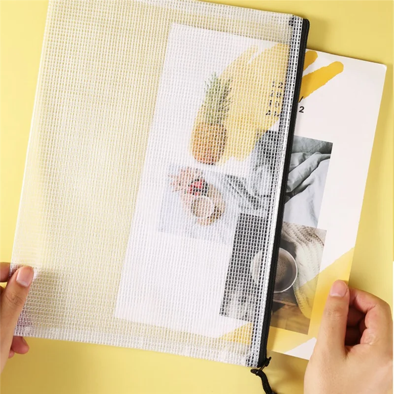 

30Pcs Mesh Zipper Pouch Waterproof Translucent Zipper Toy Storage Bags For School Supplies Classroom Office Appliance