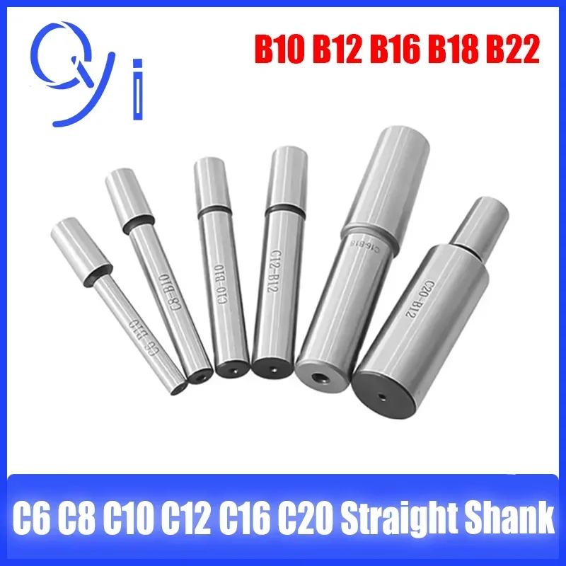 C6 C8 C10 C12 C16 C20 B10 B12 B16 B18 B22 Straight Shank Drill Chuck Connecting Rod Milling Machine Tie Rod Drill Chuck Adapter