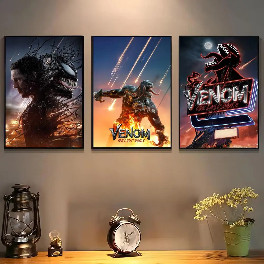 Venom The Last Dance Poster For Self-adhesive Art Waterproof Paper Sticker Coffee House Bar Room Wall Decor
