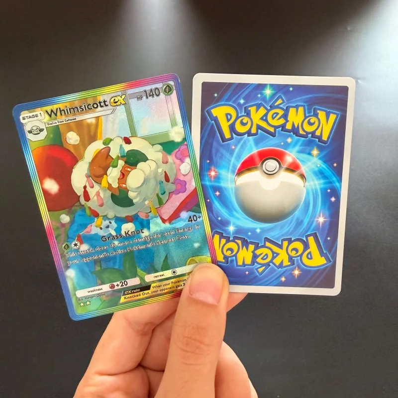 12 Style Diy PKM Tcg Pocket English Card Jolteon Mega EX Indeedee Hitmonchan Rapidash Mega-Rising Collection Flash Card view 5