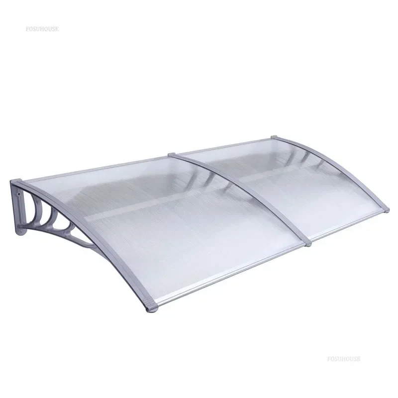 

Modern Canopy Household Sun Protection Awning Eaves Window Pergola PC Board Metal Bracket Gazebos Outdoor Courtyard Balcony Tent