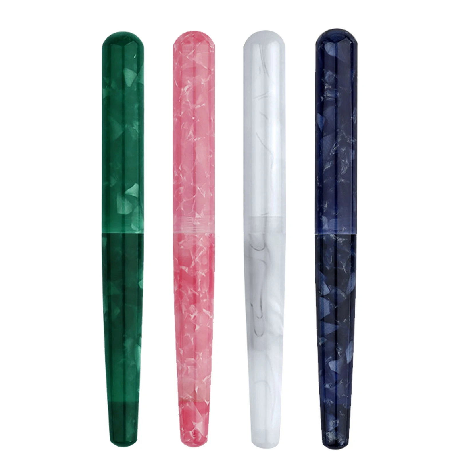 MAJOHN N10 Glass Dip Pen Resin Barrel 0.6~0.8mm Glass Nib Writing school students Drawing Gifts pens green blue pink image 2