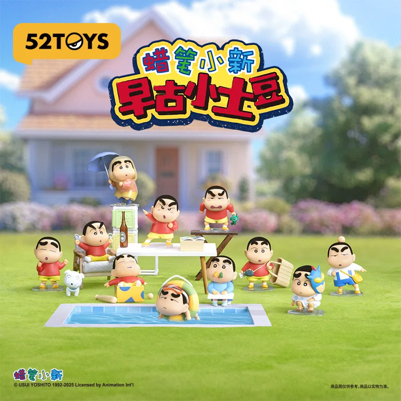 

MINISO Crayon Shinchan Early Ancient Little Potato Series Blind Box Toys Kawaii Anime Action Figure Surprise Dolls Girls Gift