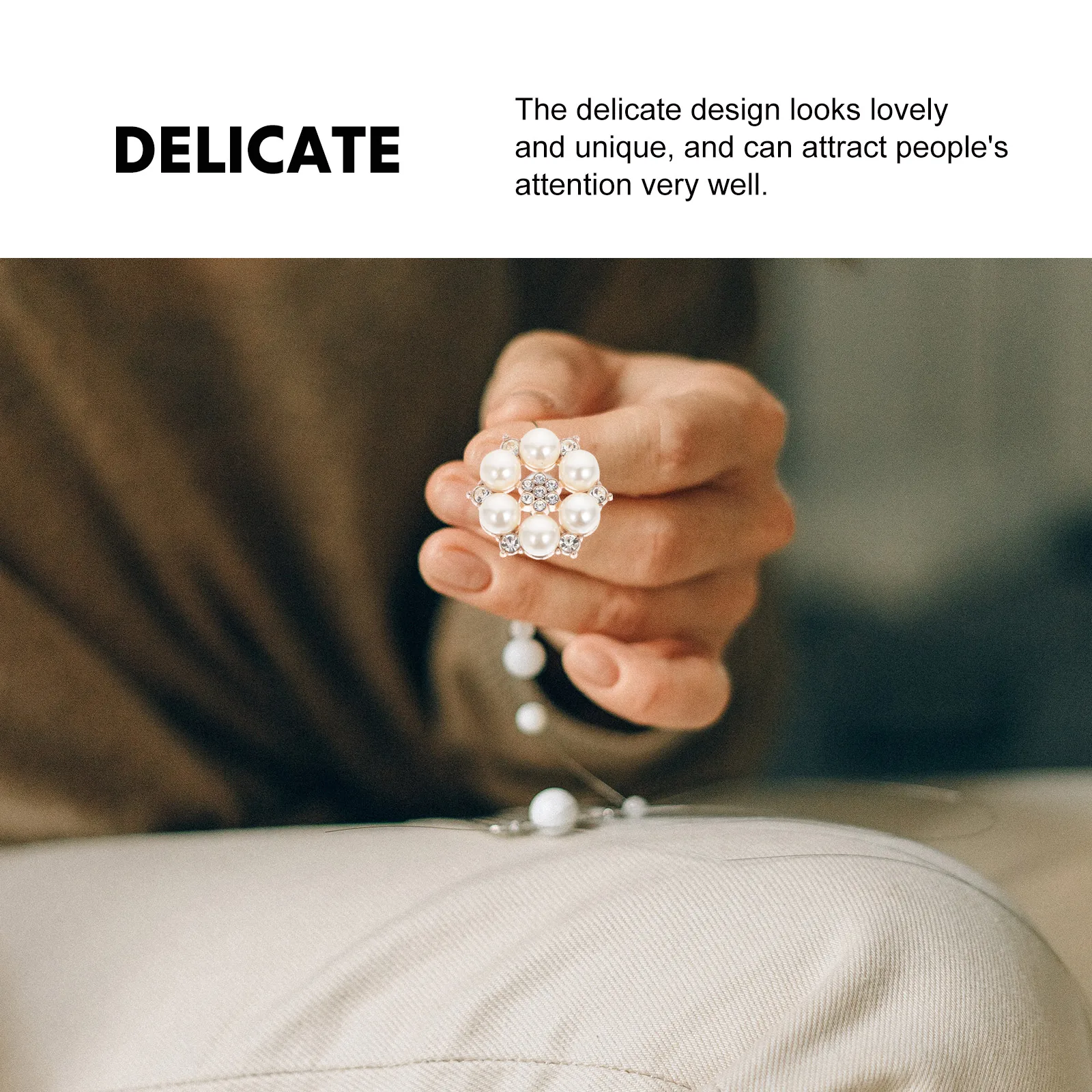 

30pcs Pearl Flower Embellishments Diy Rhinestone Decor For Hair Accessories Clothing Bag Phone Case Craft Supplies Alloy