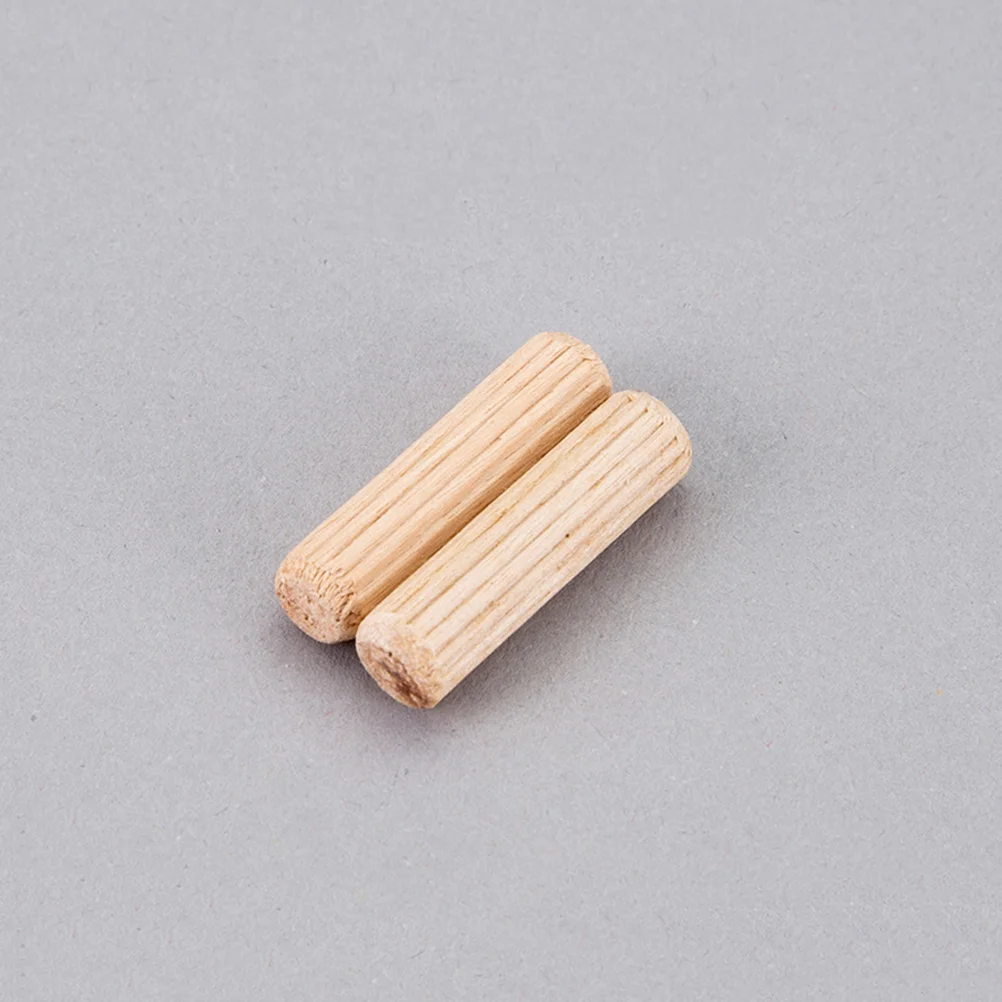 200 Pack Tacks for Wood Fluted Wooden Dowel 10cm Dowels Furniture Straight Pins Pegs